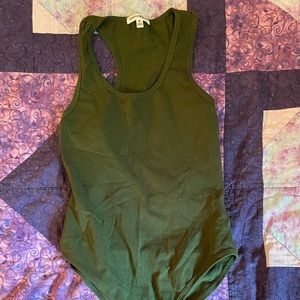 Forrest green bodysuit